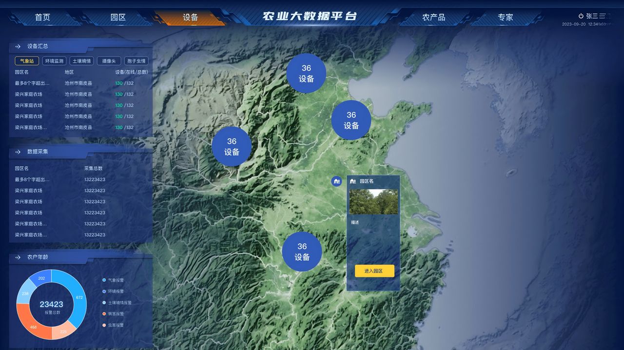 智慧农业 界面