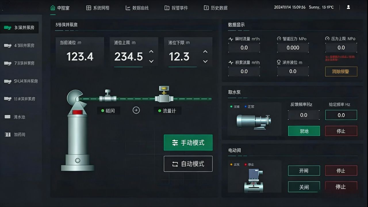 智慧污水厂 界面